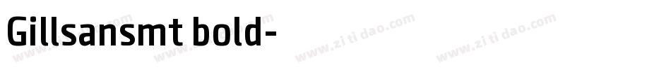 Gillsansmt bold字体转换